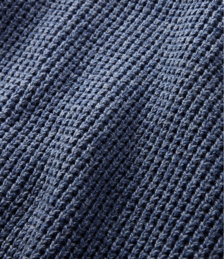 Men's Organic Cotton Waffle Sweater, Cardigan - L.L.Bean Best Seller