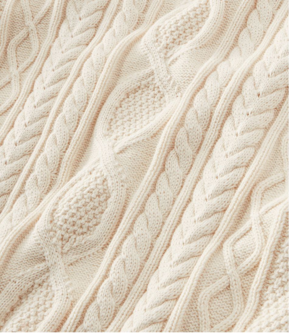 Men's Bean's Heritage Soft Cotton Fisherman Sweater, Button-Mock - L.L.Bean Recommended