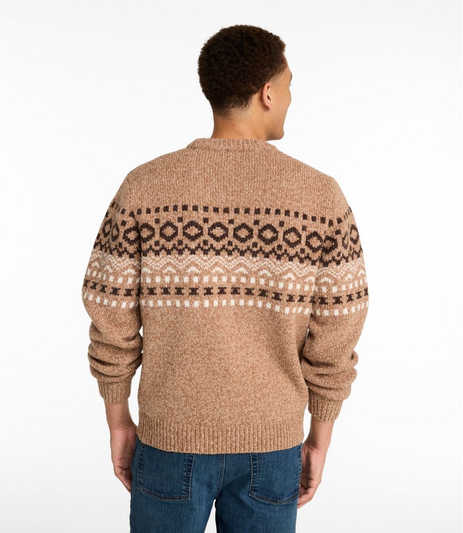Men's Bean's Classic Ragg Wool Sweater, Crewneck, Fair Isle - L.L.Bean Classic
