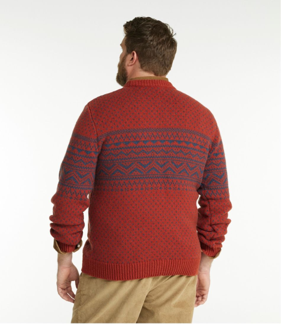 Men's Bean's Classic Ragg Wool Sweater, Crewneck, Fair Isle - L.L.Bean Classic