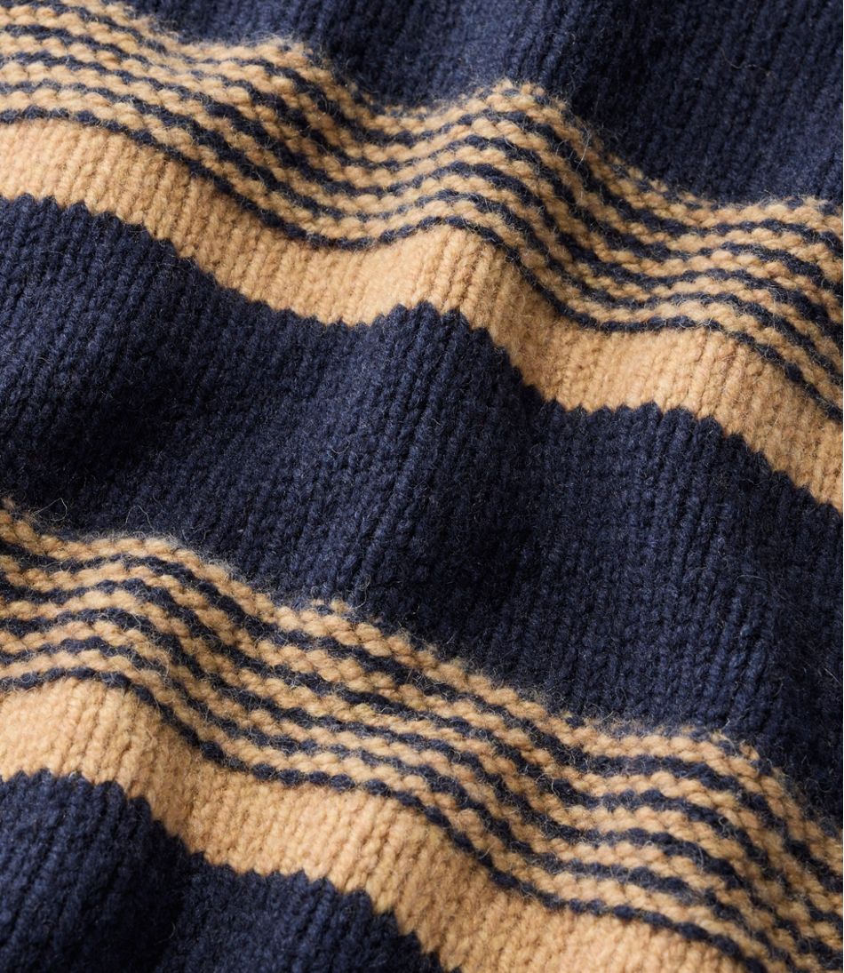 Men's Bean's Classic Ragg Wool Sweater, Crewneck, Stripe - L.L.Bean Customer Favorite