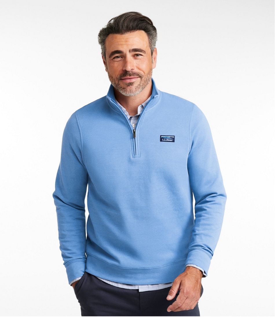 Men's Comfort Stretch Performance® Piqué, Quarter-Zip Pullover - L.L.Bean New