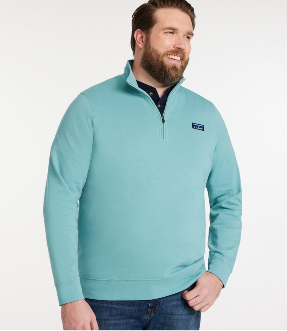Men's Comfort Stretch Performance® Piqué, Quarter-Zip Pullover - L.L.Bean New