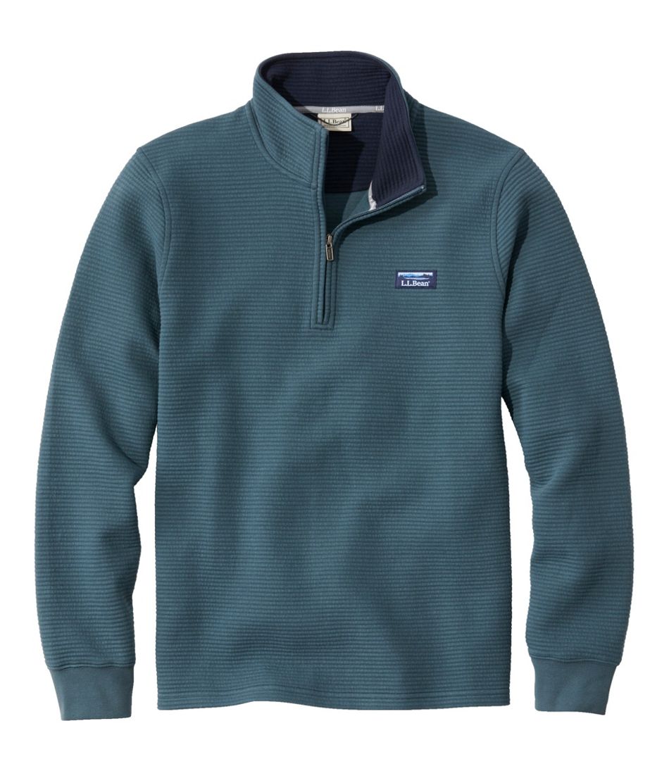 Men's Lakewashed Double-Knit Quarter-Zip Pullover - L.L.Bean Popular