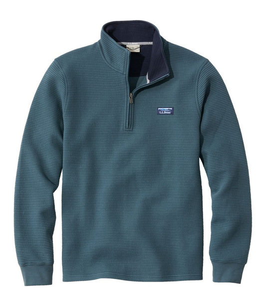 Men's Lakewashed Double-Knit Quarter-Zip Pullover - L.L.Bean Popular