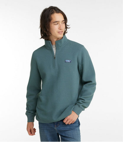 Men's Lakewashed Double-Knit Quarter-Zip Pullover - L.L.Bean Popular
