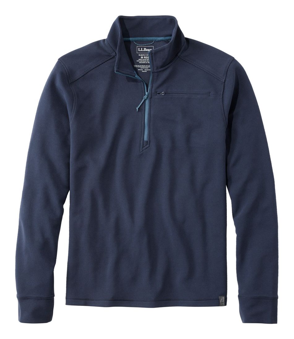 Men's VentureStretch Ottoman-Rib Pullover, Quarter-Zip - L.L.Bean Recommended