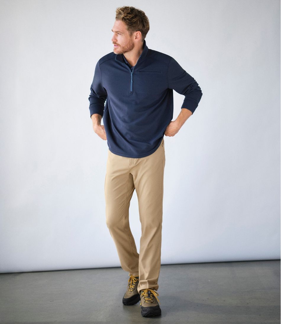 Men's VentureStretch Ottoman-Rib Pullover, Quarter-Zip - L.L.Bean Recommended
