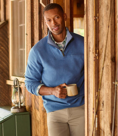 Men's All Seasons Textured Sweats, Quarter-Zip - L.L.Bean Exclusive