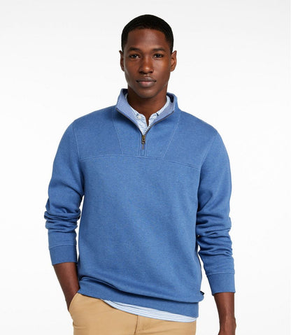 Men's All Seasons Textured Sweats, Quarter-Zip - L.L.Bean Exclusive