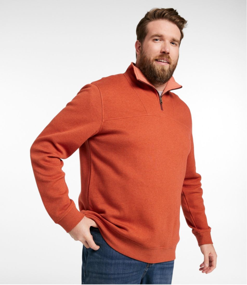 Men's All Seasons Textured Sweats, Quarter-Zip - L.L.Bean Exclusive
