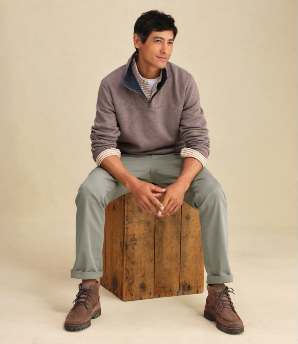 Men's All Seasons Textured Sweats, Quarter-Zip - L.L.Bean Exclusive