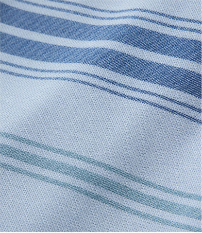 Men's Comfort Stretch Performance® Piqué, Quarter-Zip Pullover, Stripe - L.L.Bean New