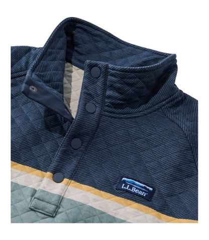 Men's Quilted Sweatshirt, Mockneck, Stripe - L.L.Bean Classic