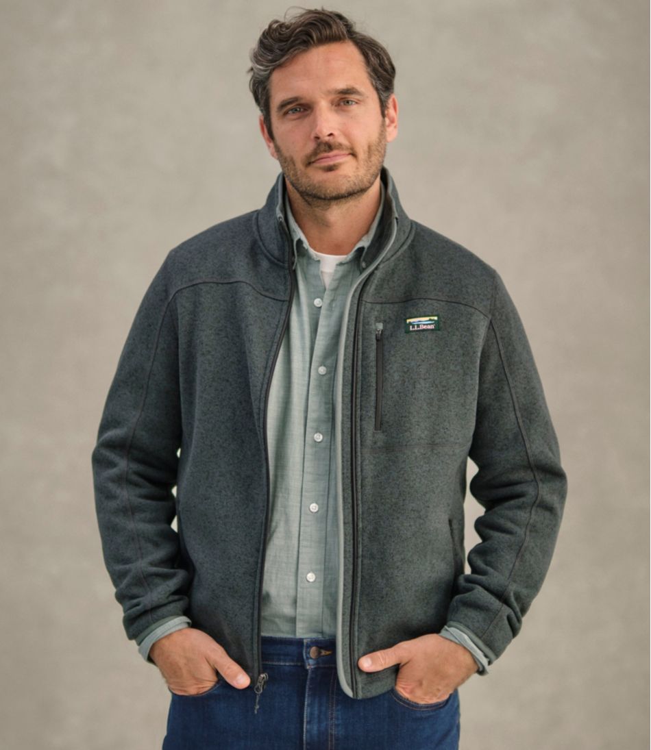 Men's L.L.Bean Sweater Fleece Full-Zip Jacket - L.L.Bean Premium