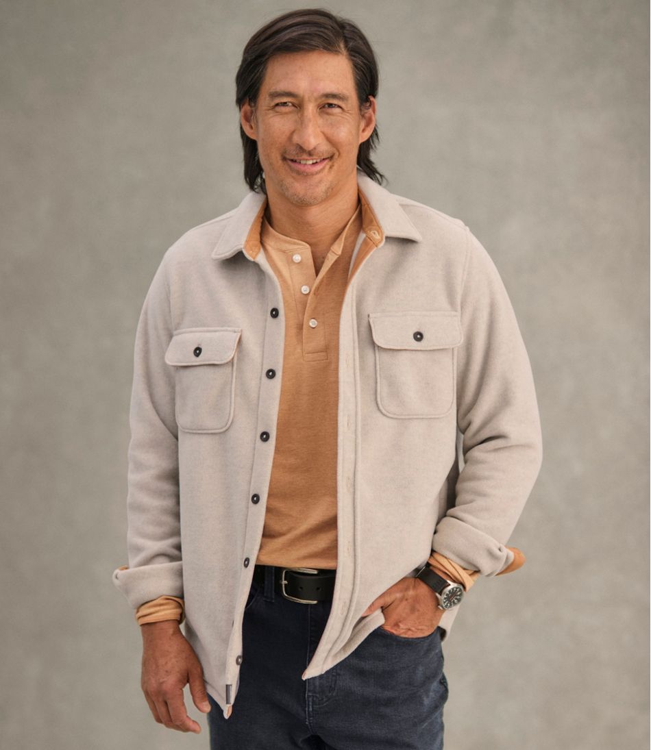 Men's Bean's Mariner Fleece Shirt - L.L.Bean Featured