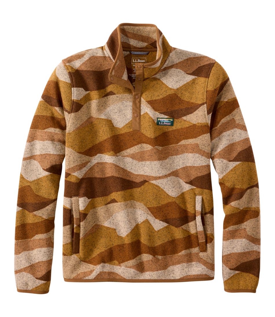 Men's L.L.Bean Sweater Fleece Pullover, Print - L.L.Bean Trending