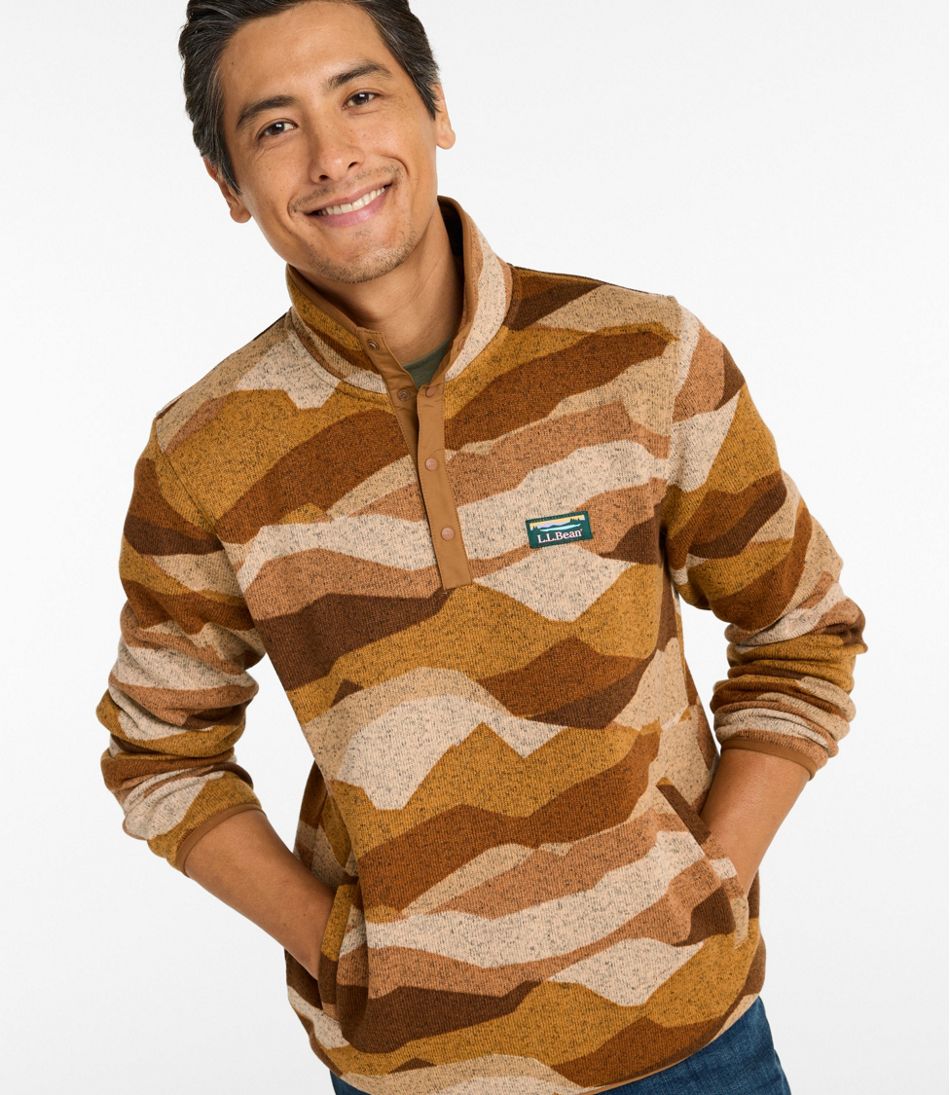 Men's L.L.Bean Sweater Fleece Pullover, Print - L.L.Bean Trending