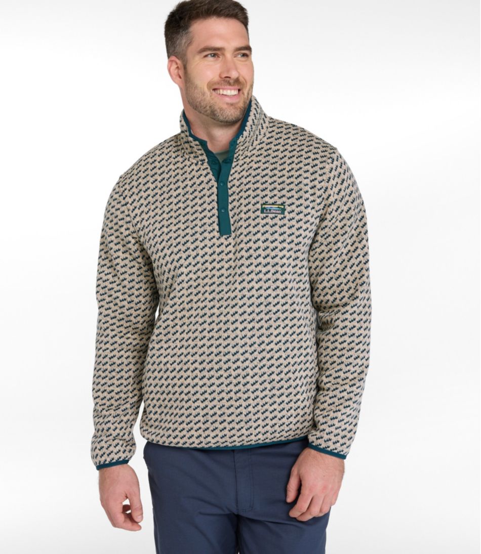 Men's L.L.Bean Sweater Fleece Pullover, Print - L.L.Bean Trending