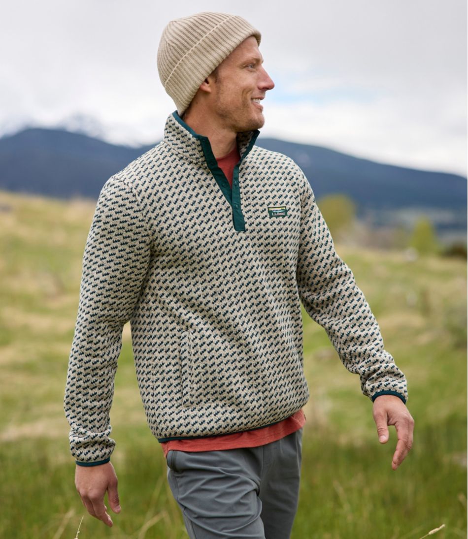 Men's L.L.Bean Sweater Fleece Pullover, Print - L.L.Bean Trending
