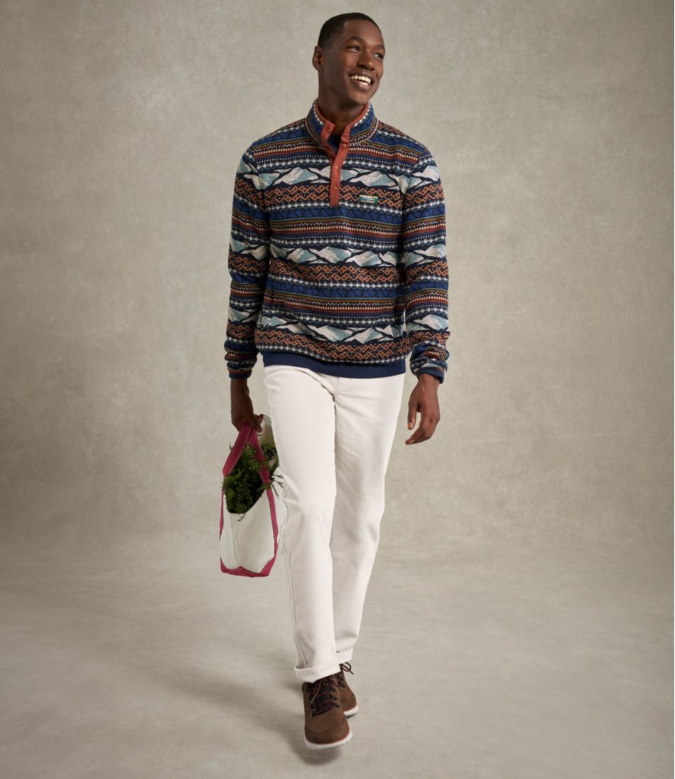 Men's L.L.Bean Sweater Fleece Pullover, Print - L.L.Bean Trending