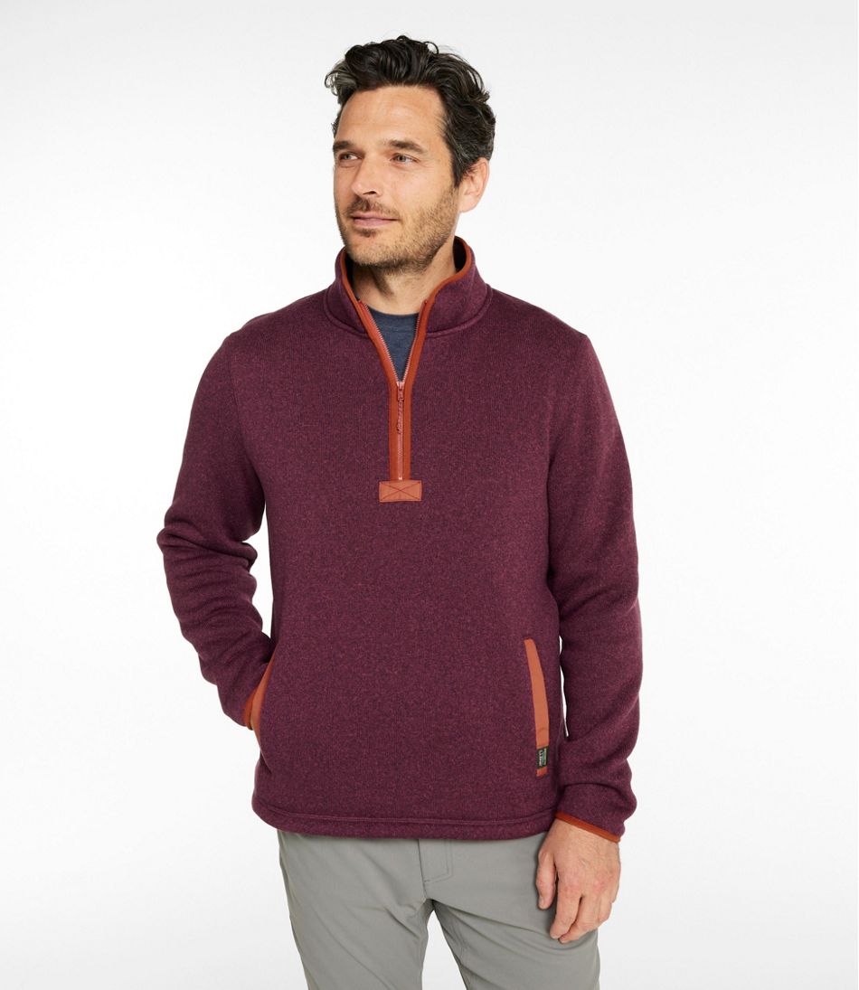 Men's Bean's Sweater Fleece Half-Zip Pullover - L.L.Bean Best Seller