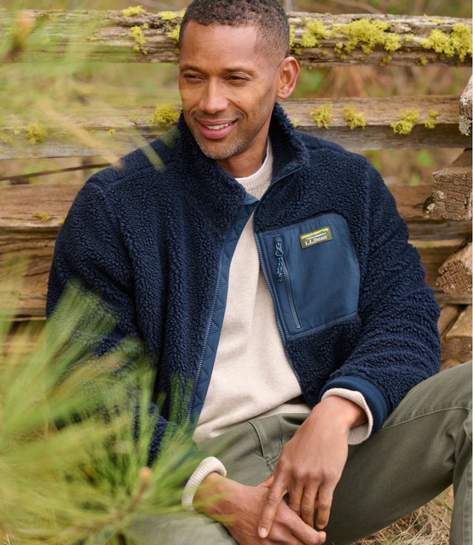 Men's Bean's Sherpa Fleece Jacket - L.L.Bean Signature