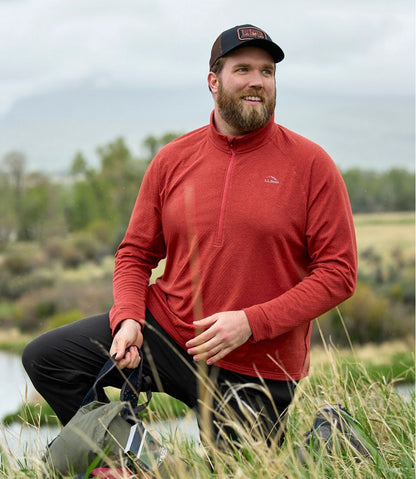 Men's Adventure Grid Fleece, Quarter-Zip - L.L.Bean Classic