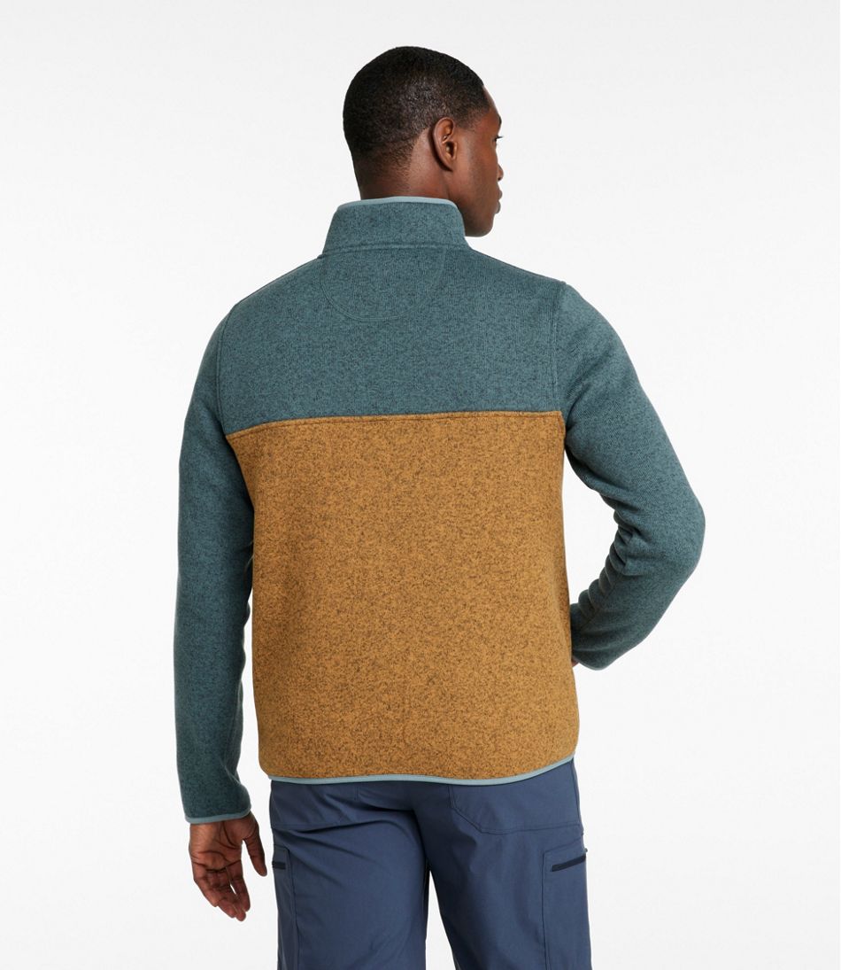 Men's L.L.Bean Sweater Fleece Pullover, Colorblock - L.L.Bean Everyday