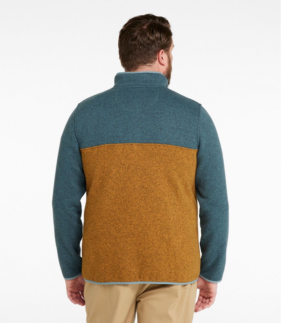 Men's L.L.Bean Sweater Fleece Pullover, Colorblock - L.L.Bean Everyday