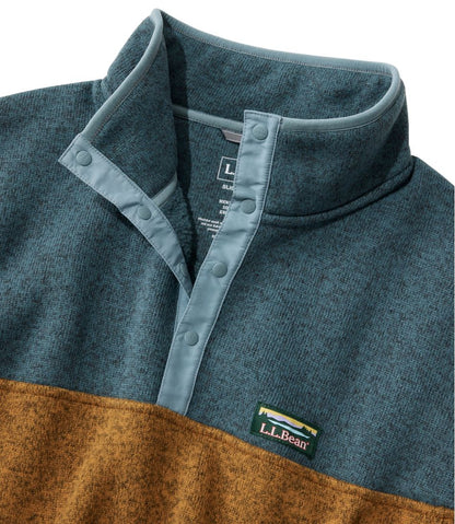 Men's L.L.Bean Sweater Fleece Pullover, Colorblock - L.L.Bean Everyday