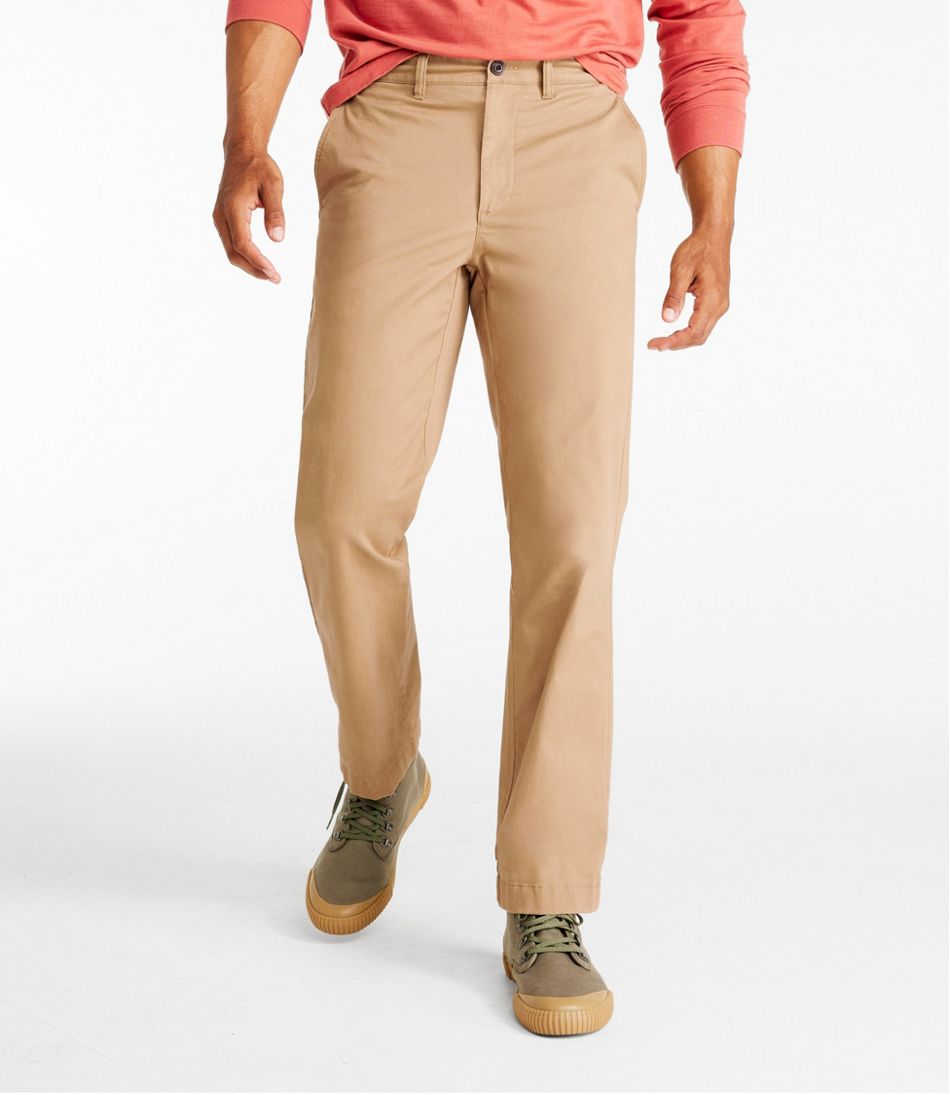 Men's Lakewashed® Stretch Khakis, Standard Fit, Straight Leg - L.L.Bean Trusted