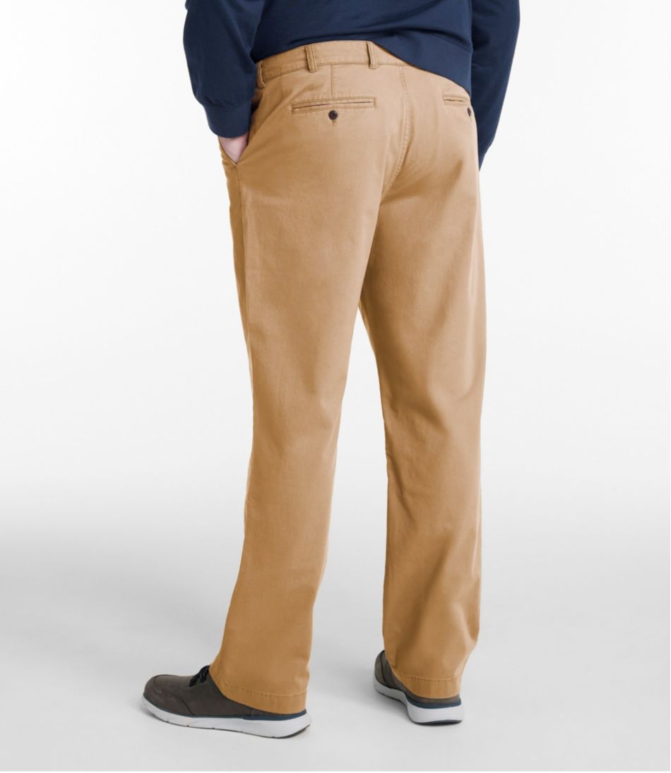 Men's Lakewashed® Stretch Khakis, Standard Fit, Straight Leg - L.L.Bean Trusted