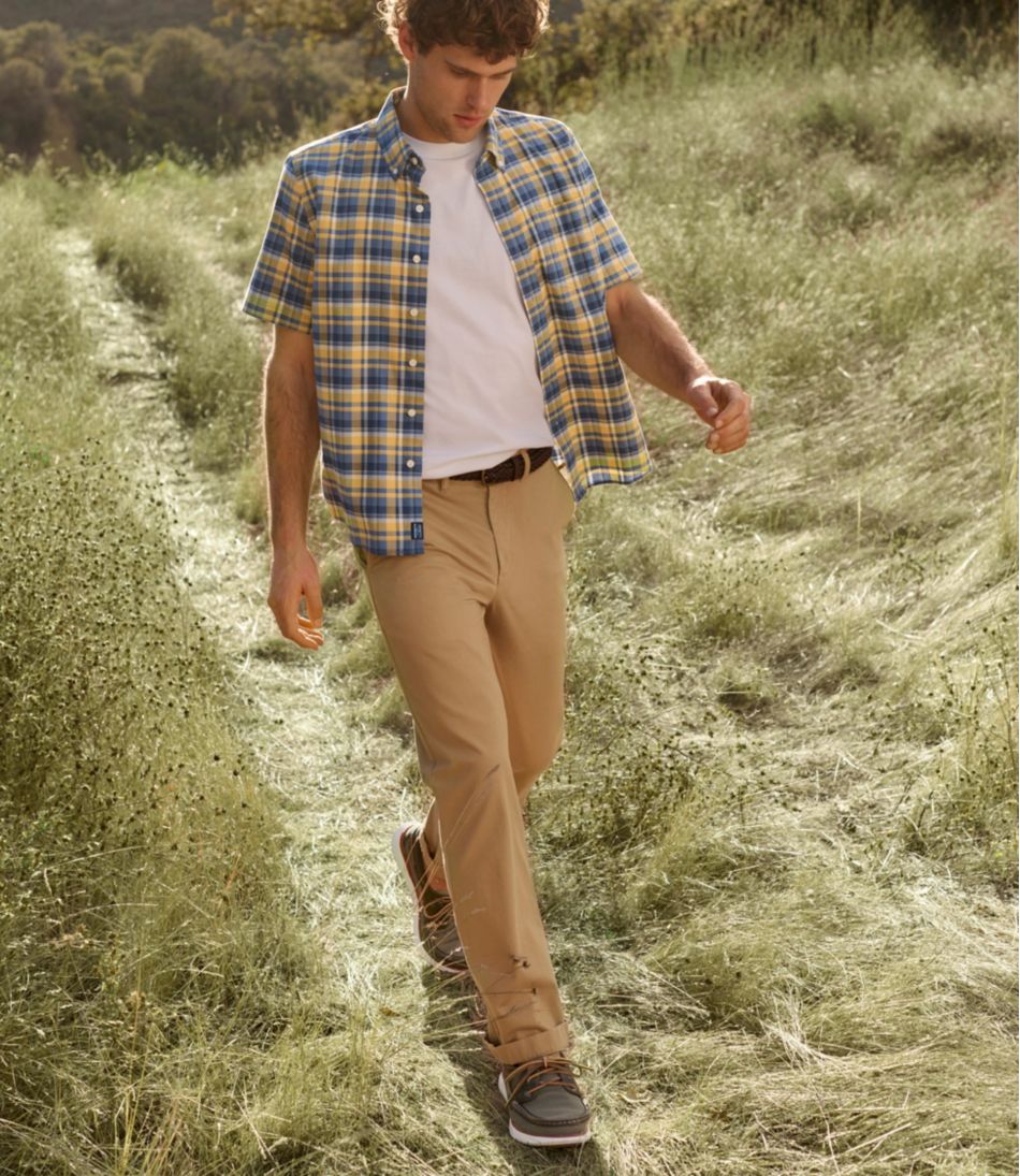 Men's Lakewashed® Stretch Khakis, Standard Fit, Straight Leg - L.L.Bean Trusted