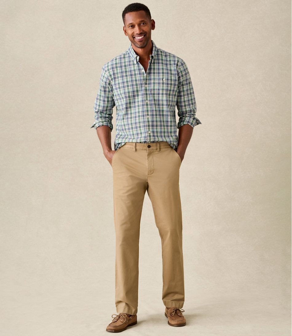 Men's Lakewashed® Stretch Khakis, Standard Fit, Straight Leg - L.L.Bean Trusted