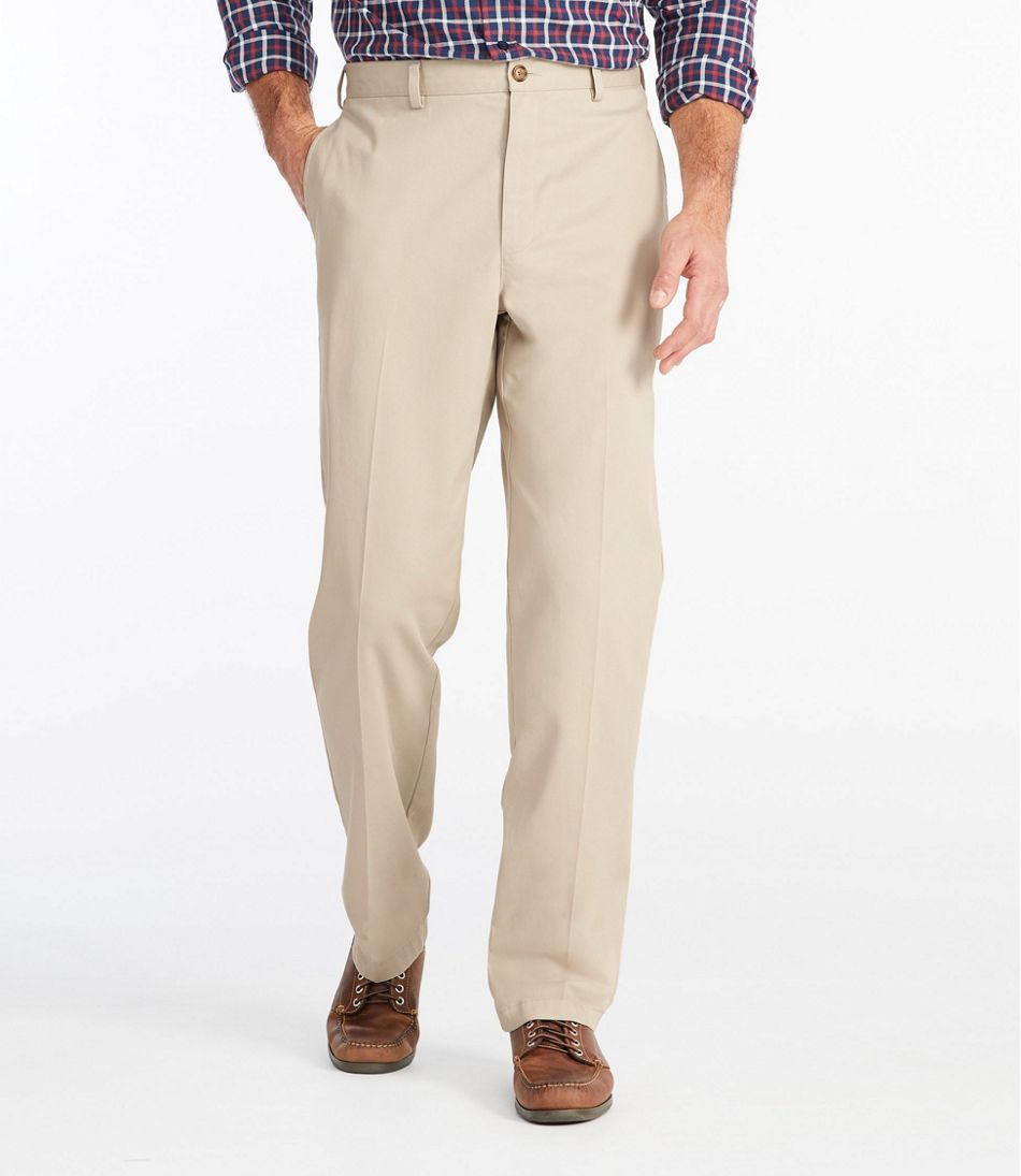 Men's Wrinkle-Free Double L® Chinos, Natural Fit, Plain Front - L.L.Bean Customer Favorite