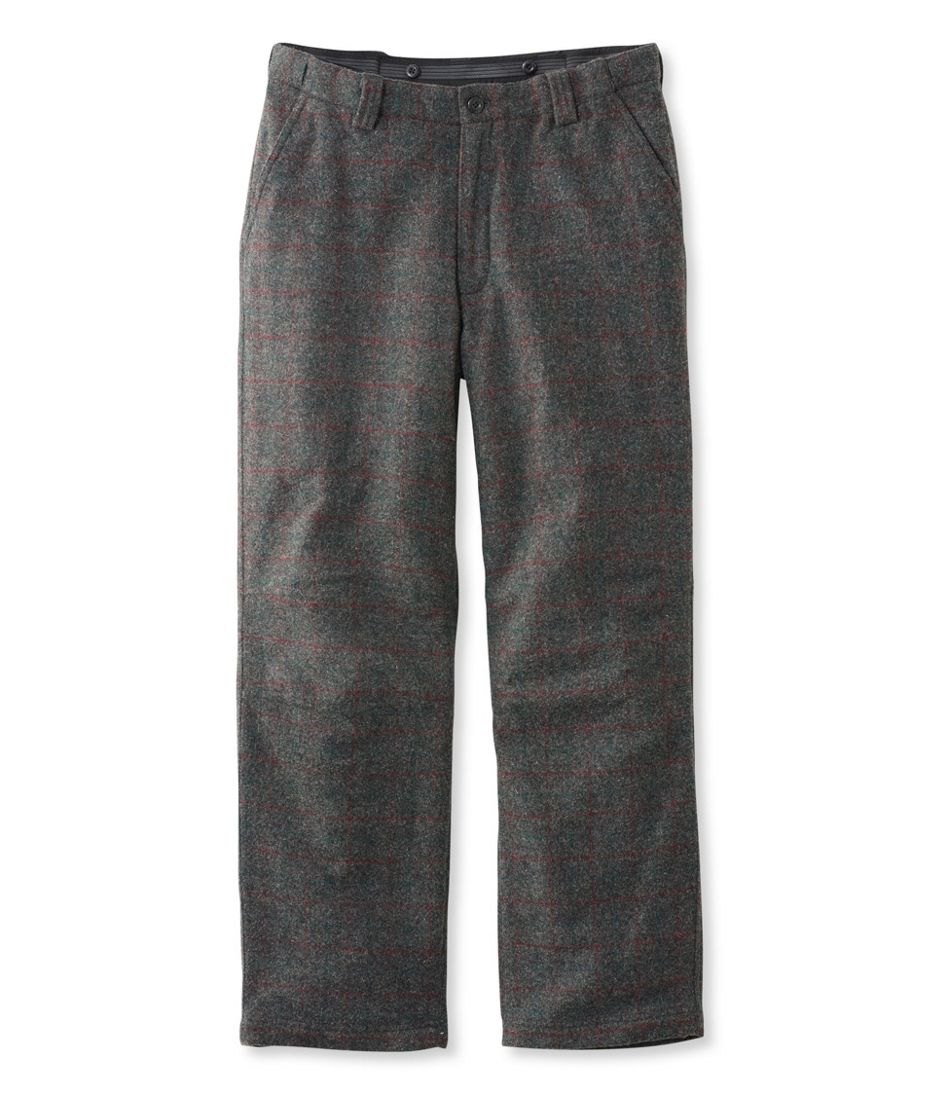 Men's Maine Guide Wool Pants with PrimaLoft, Plaid - L.L.Bean Featured