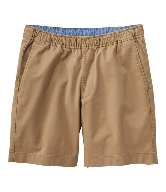Men's Lakewashed Stretch Khaki Shorts, Pull-On, 8" - L.L.Bean Everyday