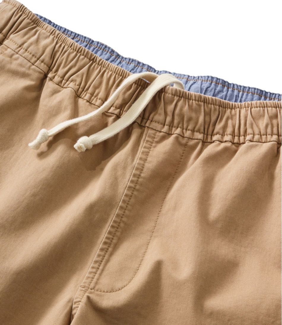 Men's Lakewashed Stretch Khaki Shorts, Pull-On, 8" - L.L.Bean Everyday