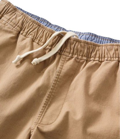 Men's Lakewashed Stretch Khaki Shorts, Pull-On, 8" - L.L.Bean Everyday