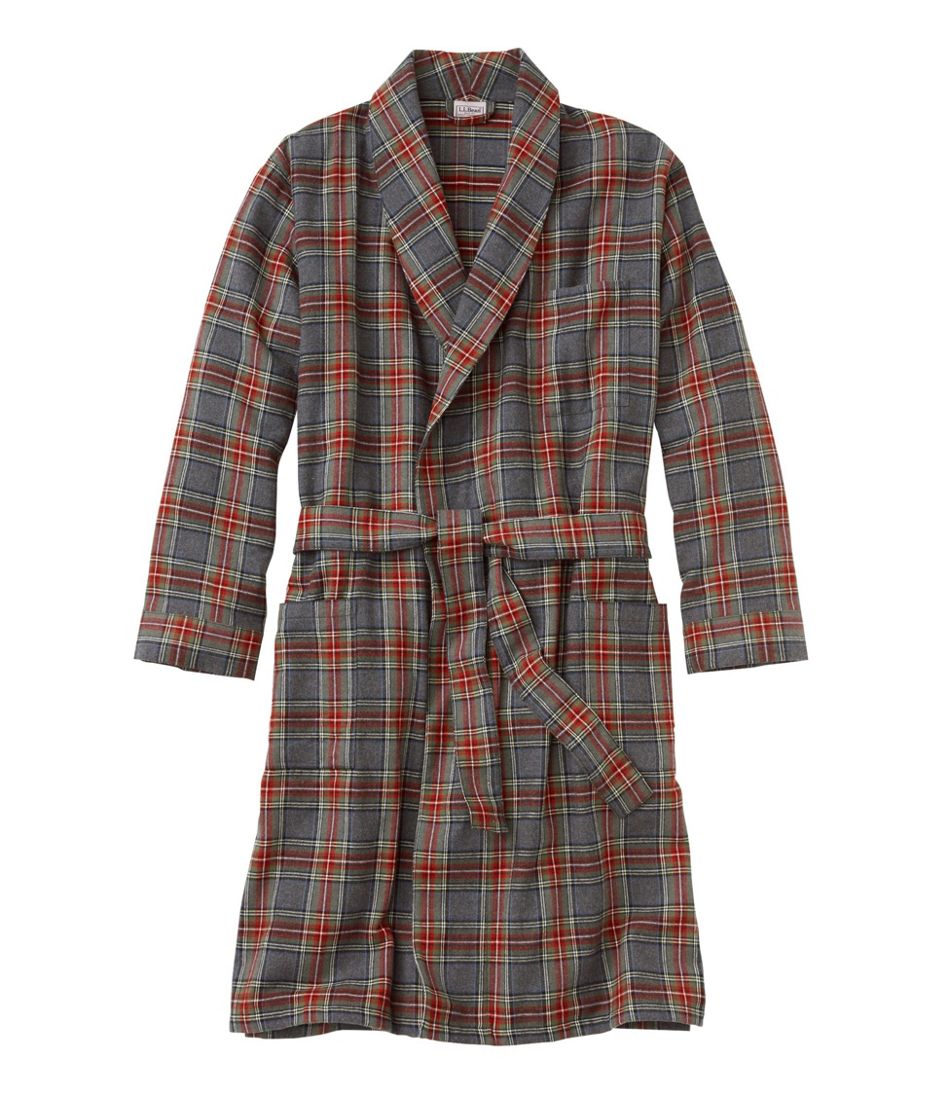Men's Scotch Plaid Flannel Robe - L.L.Bean Value