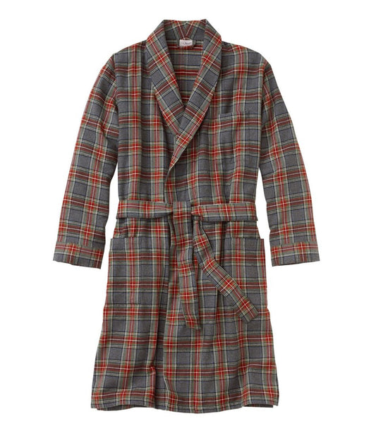 Men's Scotch Plaid Flannel Robe - L.L.Bean Value