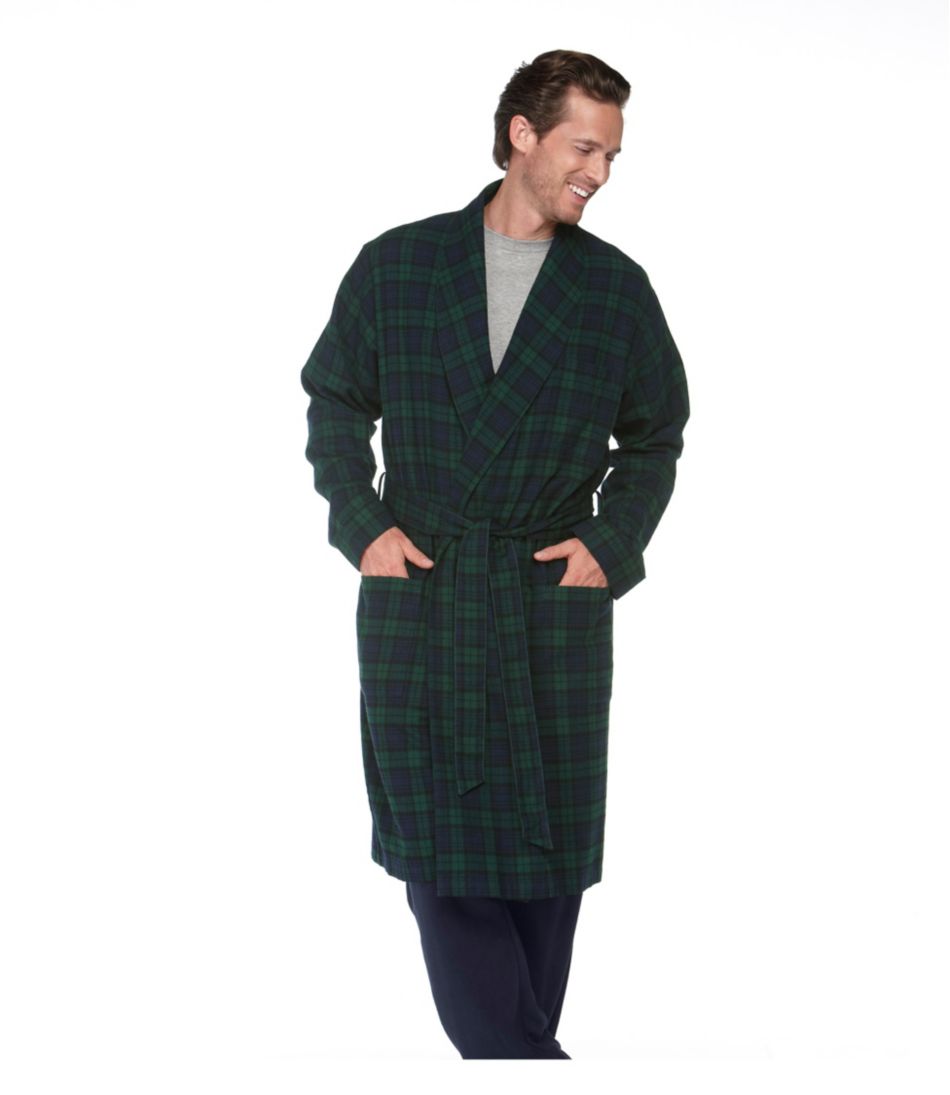 Men's Scotch Plaid Flannel Robe - L.L.Bean Value