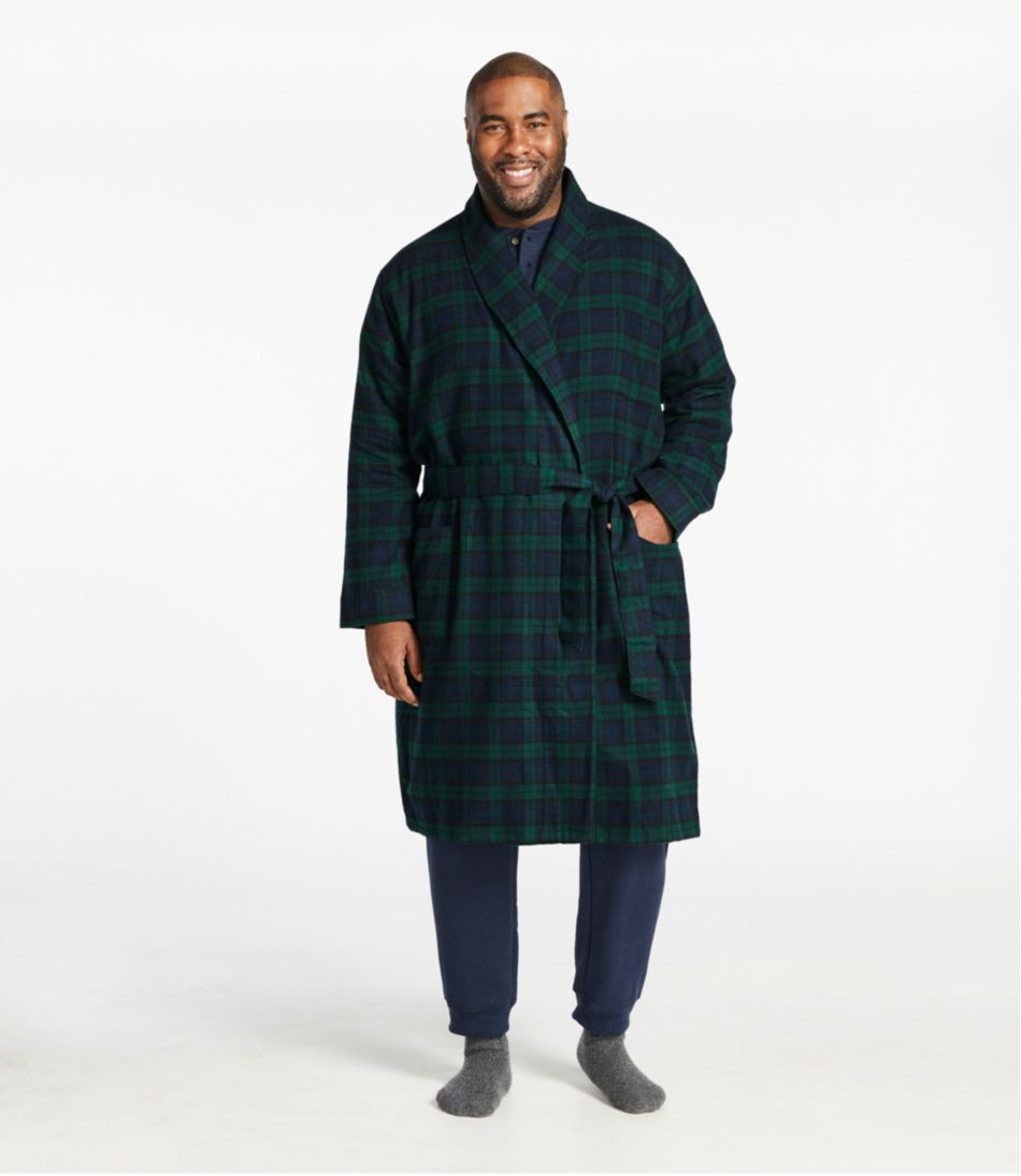 Men's Scotch Plaid Flannel Robe - L.L.Bean Value
