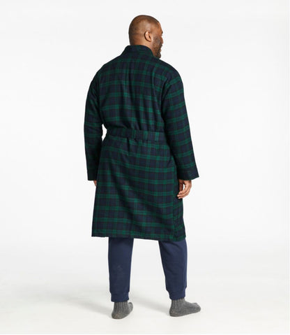 Men's Scotch Plaid Flannel Robe - L.L.Bean Value