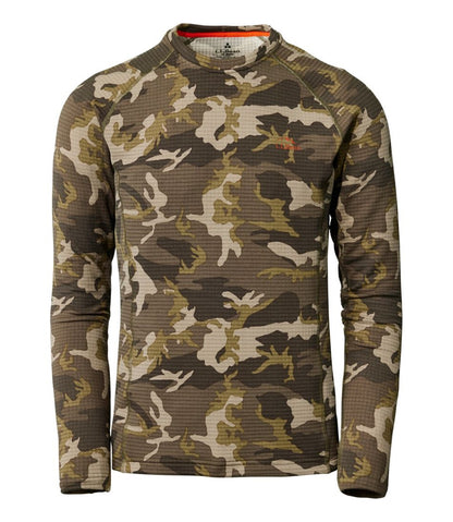 Men's L.L.Bean Heavyweight Base Layer Crew Top, Print - L.L.Bean Quality