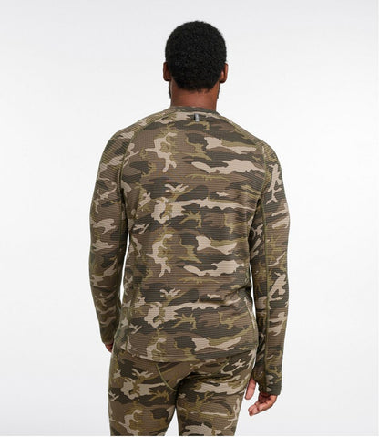 Men's L.L.Bean Heavyweight Base Layer Crew Top, Print - L.L.Bean Quality