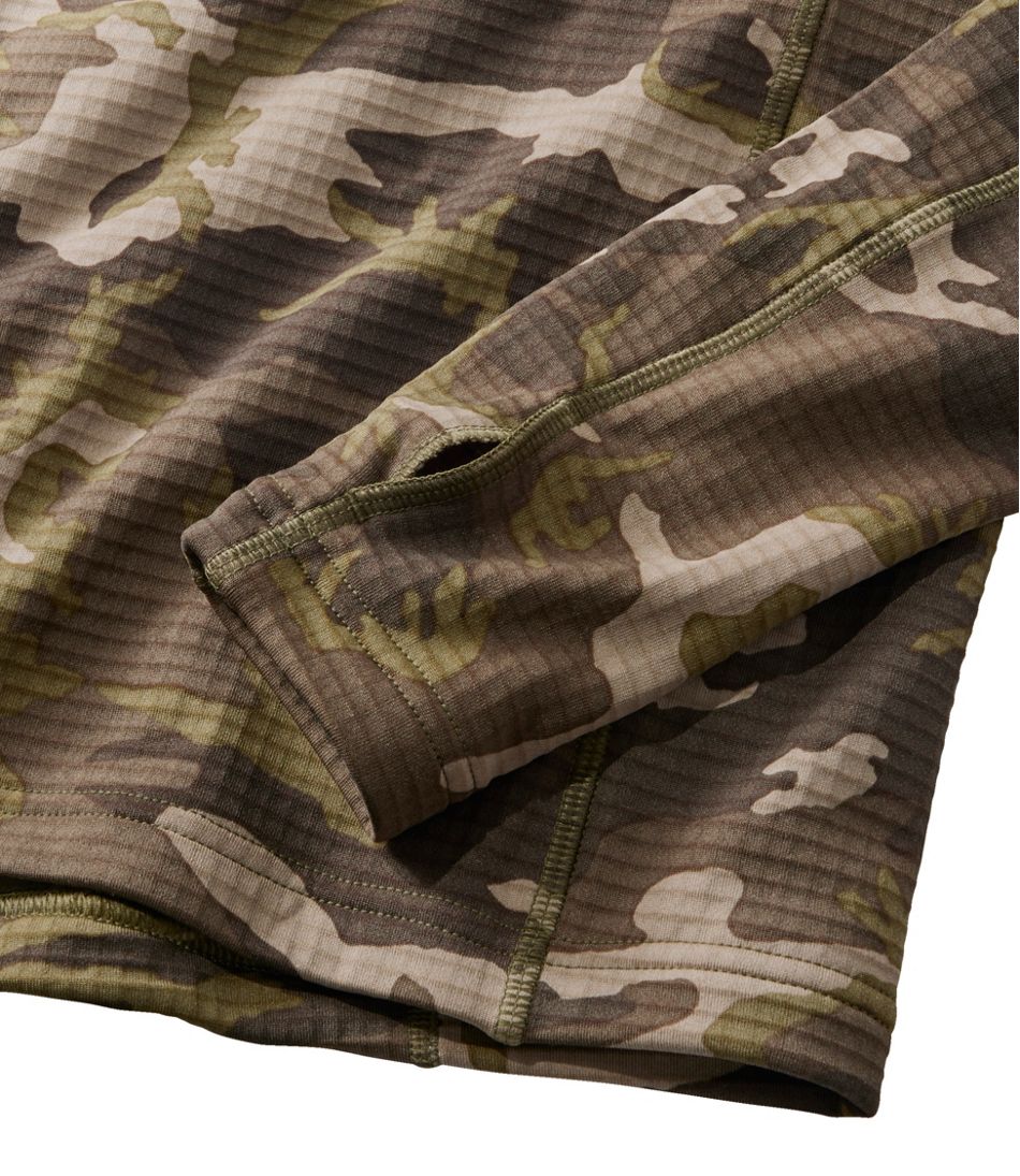 Men's L.L.Bean Heavyweight Base Layer Crew Top, Print - L.L.Bean Quality