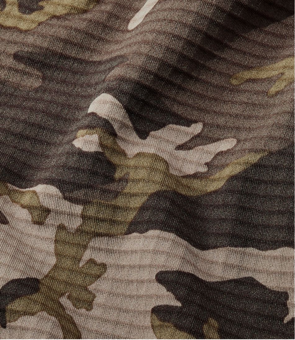 Men's L.L.Bean Heavyweight Base Layer Crew Top, Print - L.L.Bean Quality