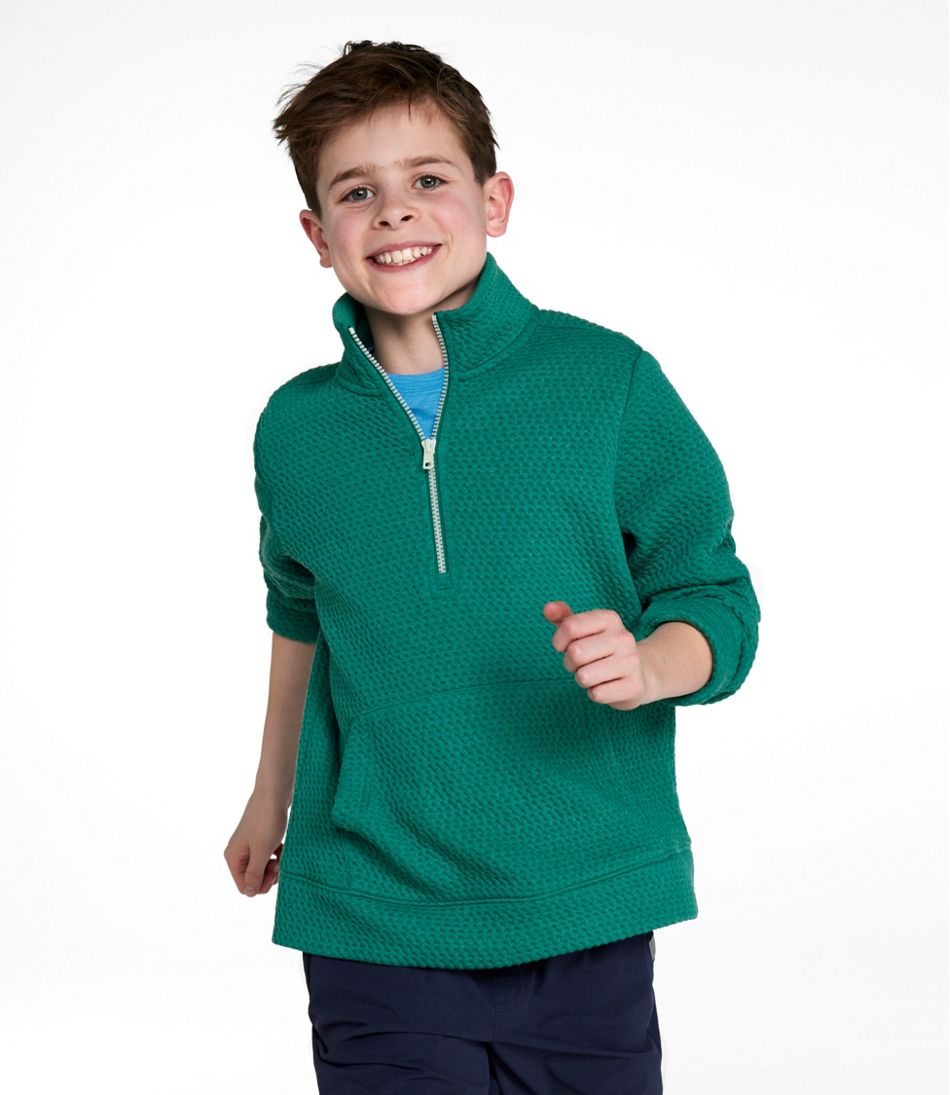 Kids' Ridgeknit Pullover, Glow-in-the-Dark Quarter-Zip - L.L.Bean Popular